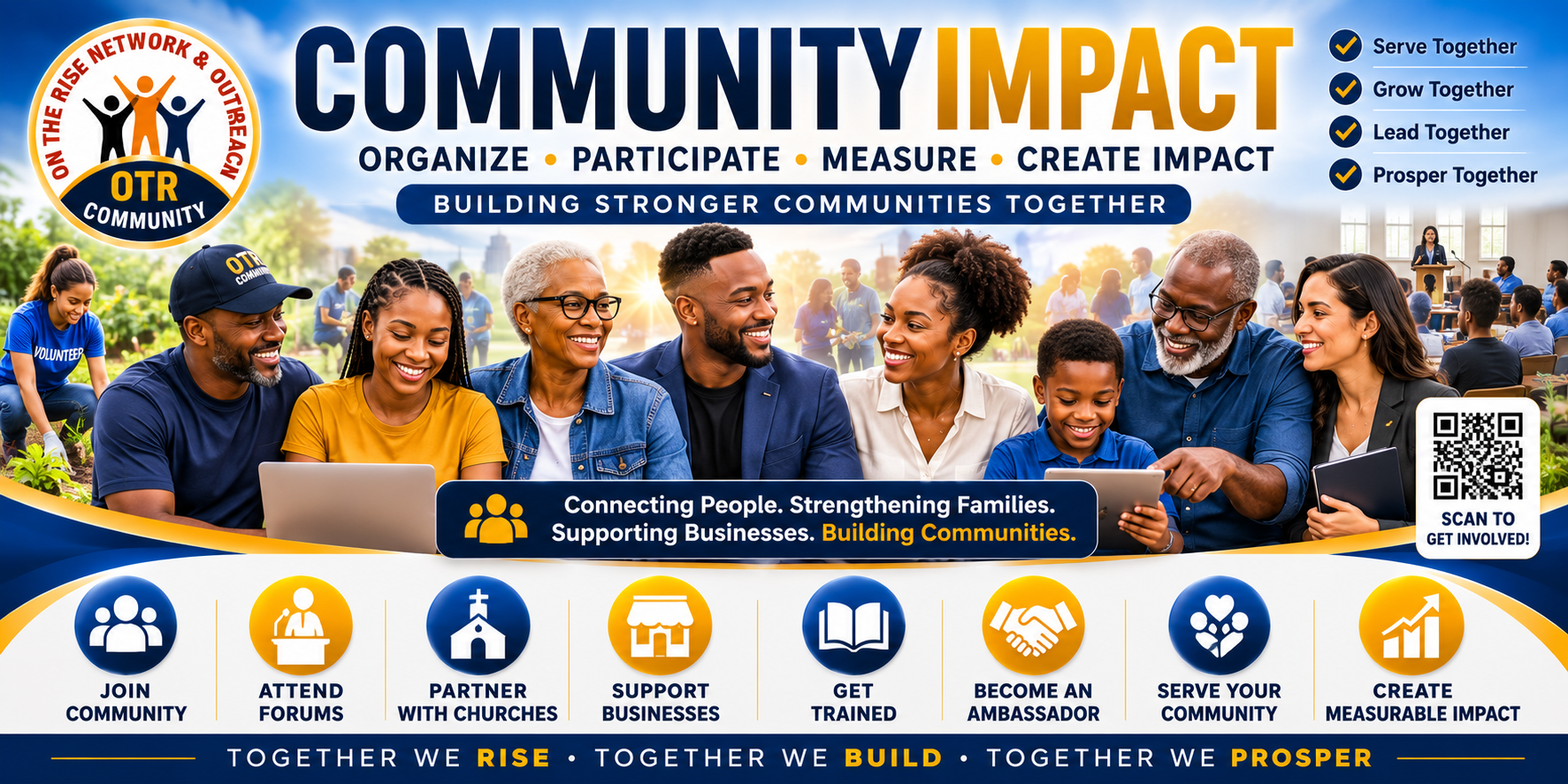 CommunityImpact — organizing participation, service, leadership, training, partnerships, and measurable community outcomes