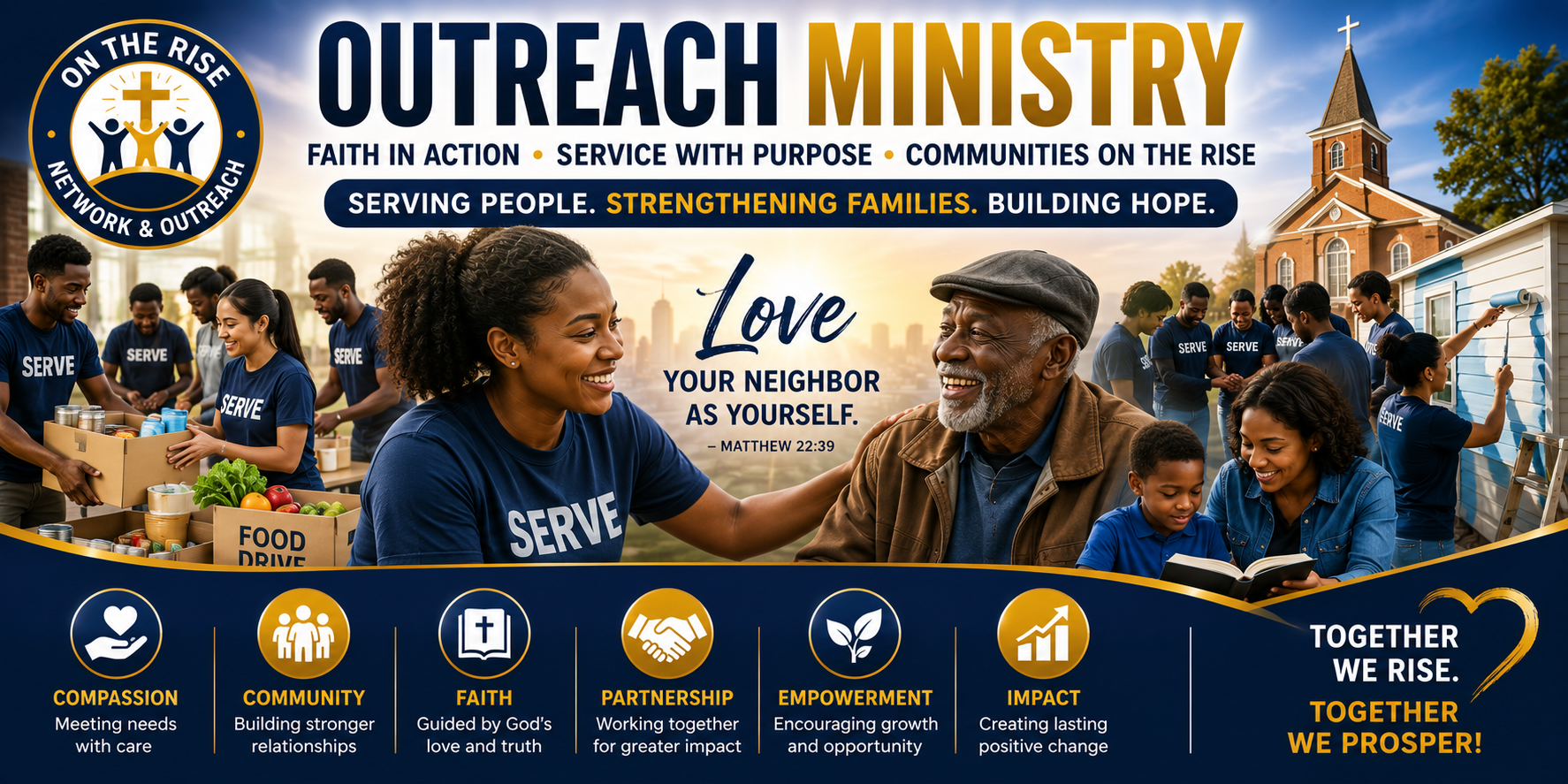 On The Rise Outreach Ministry serving families, churches, organizations, and communities through faith and practical action