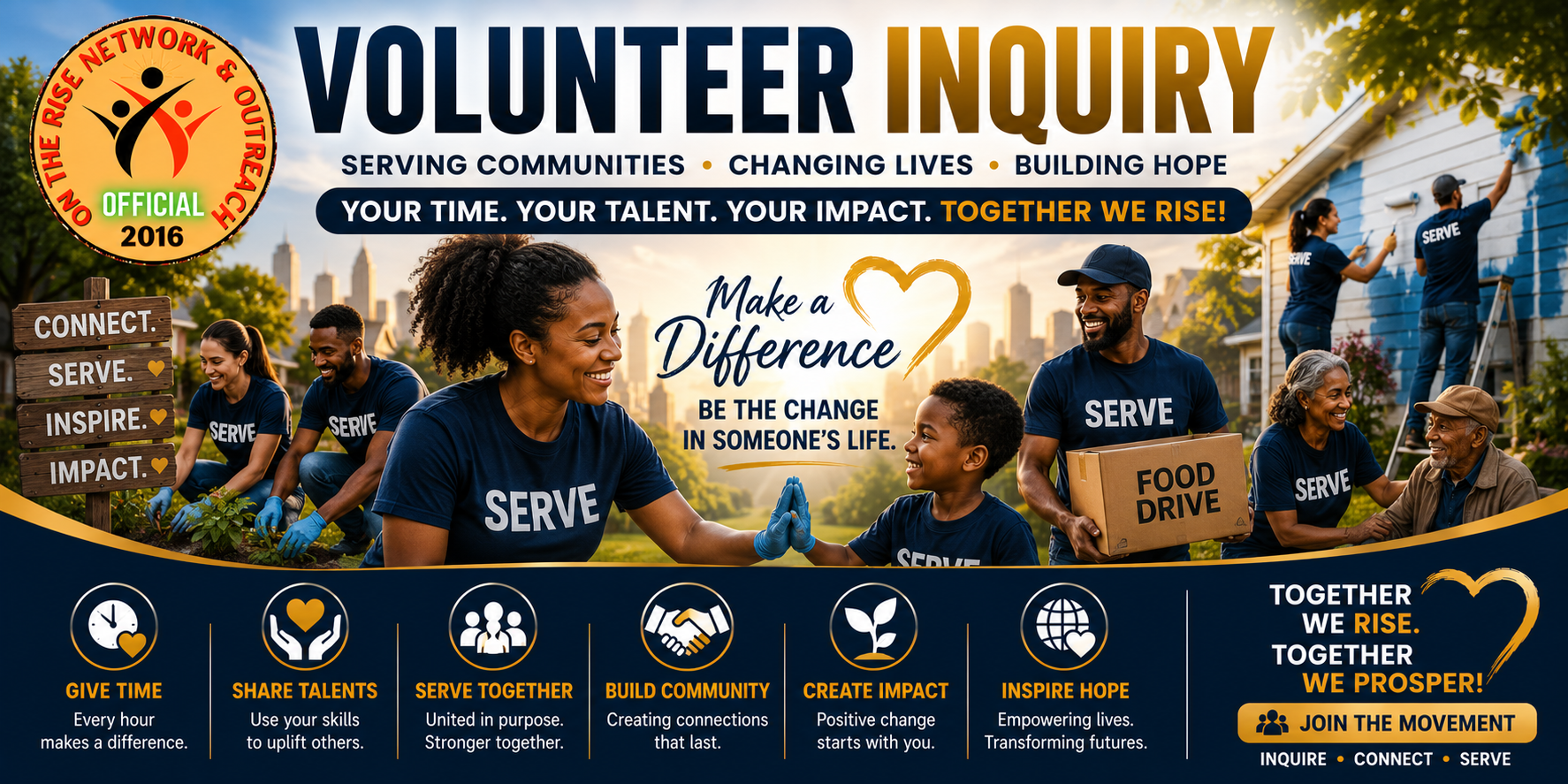 OTR Community Volunteer Inquiry — serving people, strengthening communities, and creating positive impact